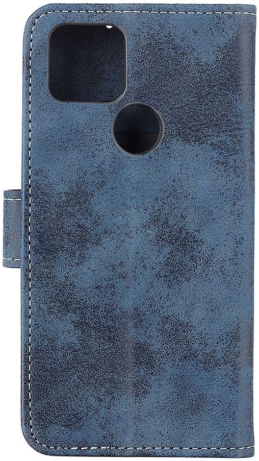 Google Pixel 4A 5G Hoesje Portemonnee Book Case Kunstleer Blauw afbeelding 3