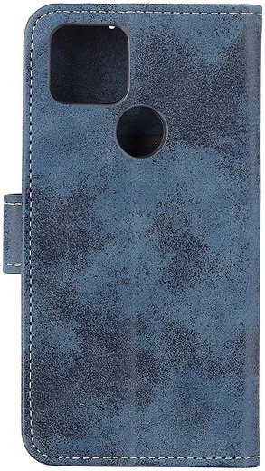 Google Pixel 4A 5G Hoesje Portemonnee Book Case Kunstleer Blauw afbeelding 3