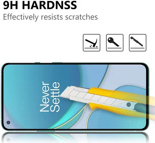 OnePlus 8T Volledig Dekkende Tempered Glass Screen Protector afbeelding 3