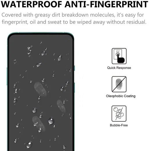 OnePlus 8T Volledig Dekkende Tempered Glass Screen Protector afbeelding 4