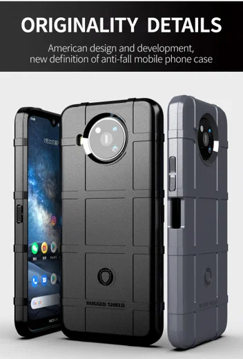 Nokia 8.3 Hoesje Shock Proof Rugged Shield Back Cover Zwart afbeelding 4