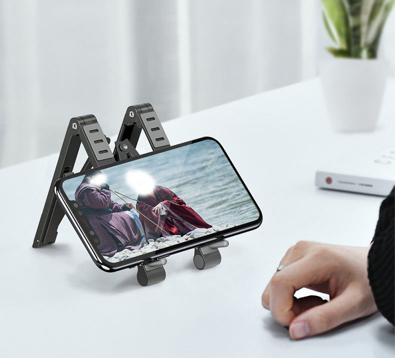 Universele Verstelbare Houder voor Smartphone / Laptop / Tablet Grijs afbeelding 1