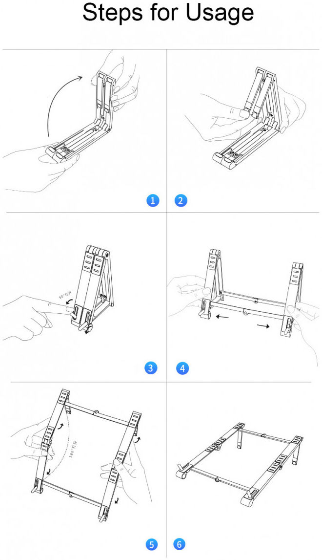 Universele Verstelbare Houder voor Smartphone / Laptop / Tablet Grijs afbeelding 14