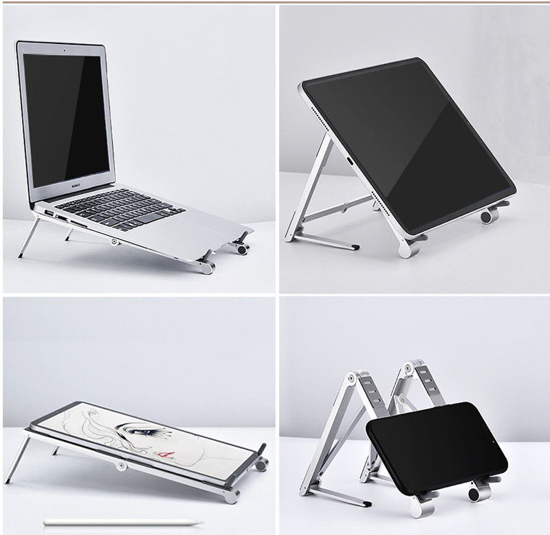 Universele Verstelbare Houder voor Smartphone / Laptop / Tablet Grijs afbeelding 4