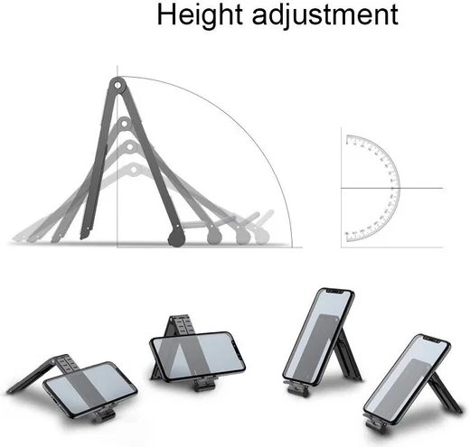 Universele Verstelbare Houder voor Smartphone / Laptop / Tablet Zilver afbeelding 12