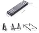 Universele Verstelbare Houder voor Smartphone / Laptop / Tablet Zilver afbeelding 13