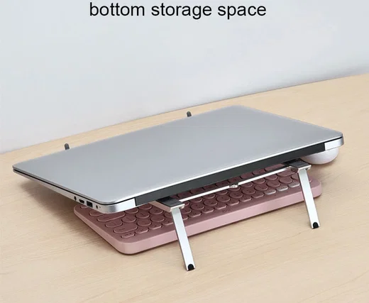 Universele Verstelbare Houder voor Smartphone / Laptop / Tablet Zilver afbeelding 19