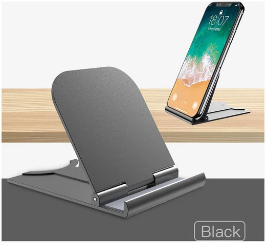 Universele Verstelbare Houder voor Smartphone en Tablet Zwart afbeelding 2