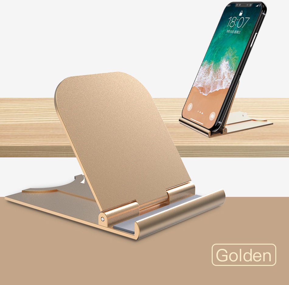 Universele Verstelbare Houder voor Smartphone en Tablet Goud afbeelding 2