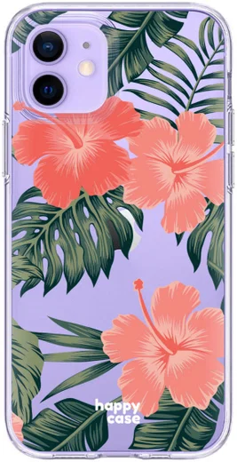 HappyCase iPhone 12 / 12 Pro Hoesje Flexibel TPU Tropic Vibe Print afbeelding 1