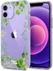 HappyCase iPhone 12 / 12 Pro Hoesje Flexibel TPU Leaves Print afbeelding 2