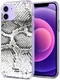 HappyCase iPhone 12 / 12 Pro Hoesje Flexibel TPU Slangen Print afbeelding 2