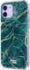 HappyCase iPhone 12 / 12 Pro Hoesje Flexibel TPU Aqua Marmer Print afbeelding 7