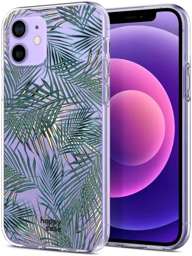 HappyCase iPhone 12 / 12 Pro Hoesje Flexibel TPU Jungle Print afbeelding 2