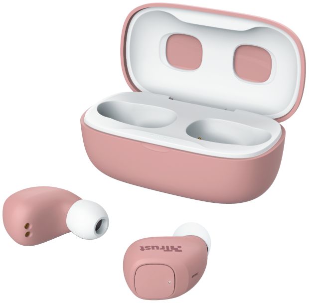 Trust Nika Compact Bluetooth Wireless Earphones Roze afbeelding 2