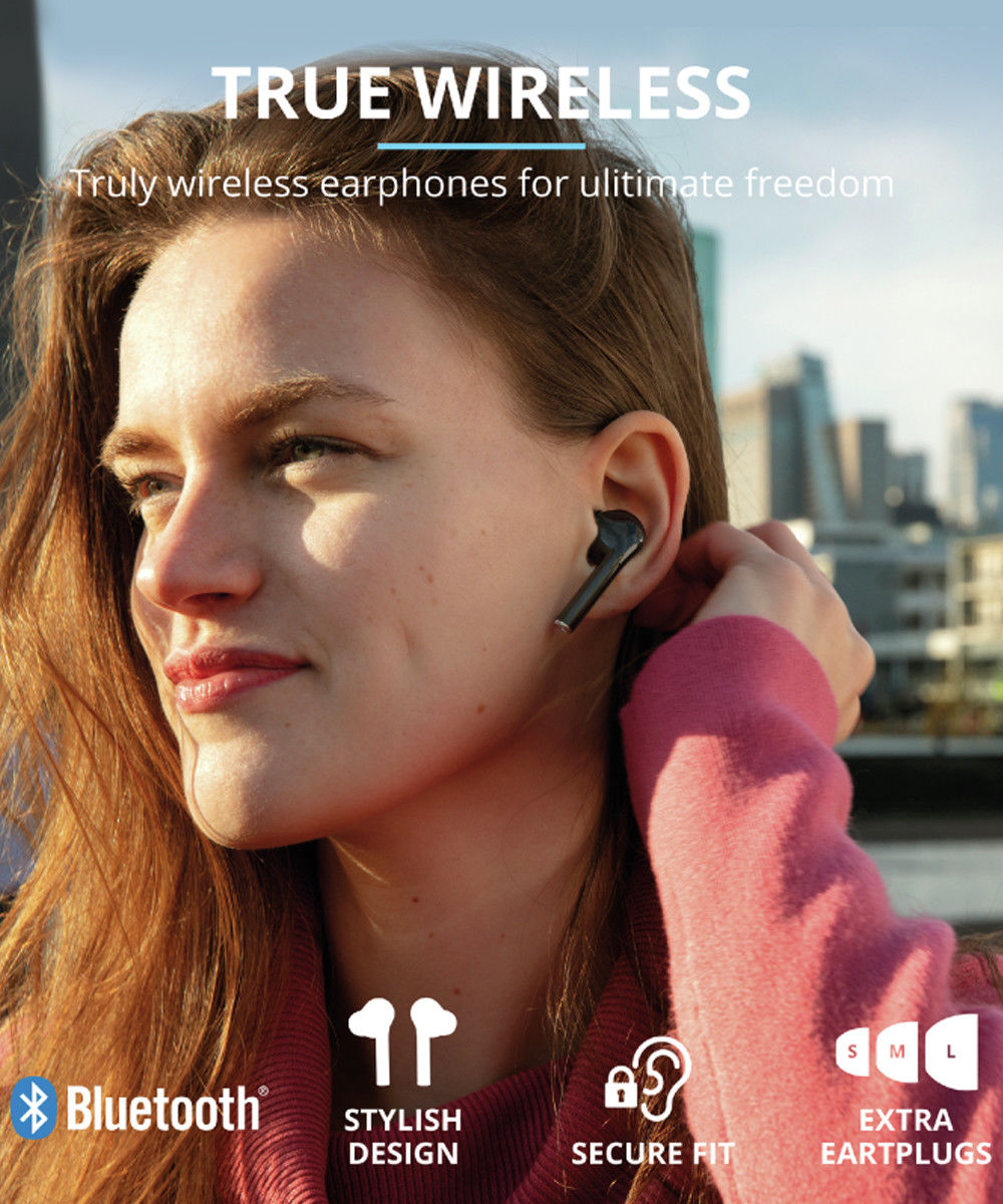 Trust Nika Touch Bluetooth In-Ear Volledig Draadloze Oordopjes Zwart afbeelding 5