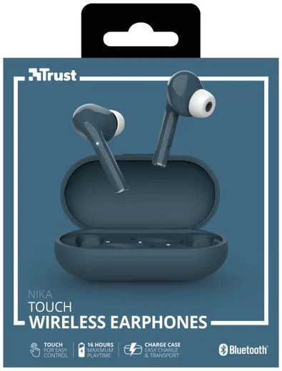 Trust Nika Touch Bluetooth In-Ear Volledig Draadloze Oordopjes Blauw afbeelding 15