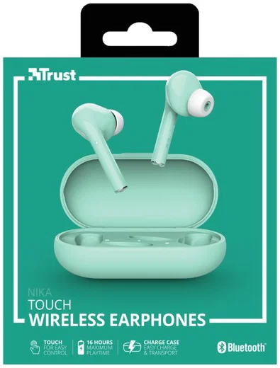 Trust Nika Touch Bluetooth In-Ear Volledig Draadloze Oordopjes Groen afbeelding 14