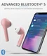 Trust Nika Touch Bluetooth In-Ear Volledig Draadloze Oordopjes Roze afbeelding 9