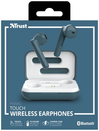 Trust Primo Touch Wireless Bluetooth Earphones Blauw afbeelding 18