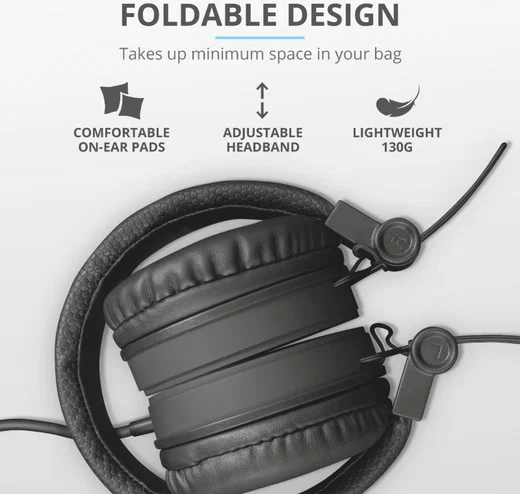 Trust Tones Wired On-Ear Koptelefoon Zwart afbeelding 14