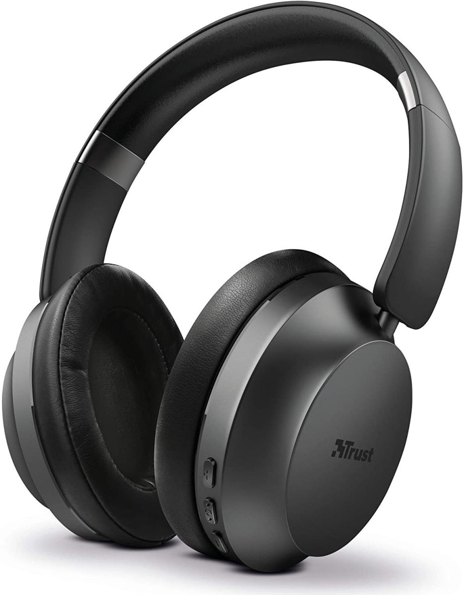 Trust Eaze Bluetooth Over-Ear Volledig Draadloze Koptelefoon Zwart afbeelding 1