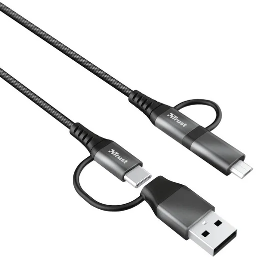 Trust Keyla 4-in-1 USB Data en Oplaad Kabel 1 Meter afbeelding 8