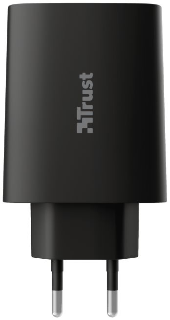 Trust Qmax Snellader 30W USB + USB-C Oplader met Power Delivery Zwart afbeelding 2