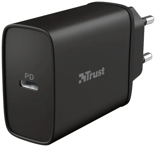 Trust Qmax USB-C Snellader 18W met Power Delivery 3.0 Zwart afbeelding 1