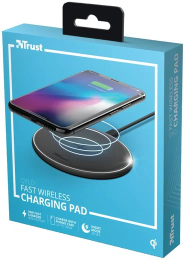 Trust Qylo Draadloze Oplader 10W Fast Charge + MicroUSB kabel 1M Zwart afbeelding 13