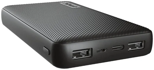 Trust Primo Compact PowerBank 15.000 mAh Fast Charge USB/USB-C Zwart afbeelding 1