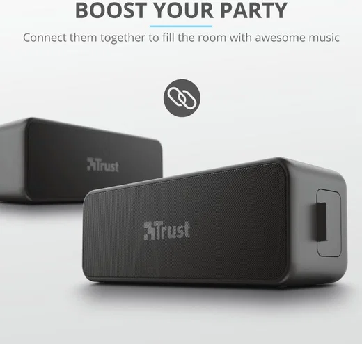 Trust Zowy Max Stylish Bluetooth Wireless Speaker Zwart afbeelding 10