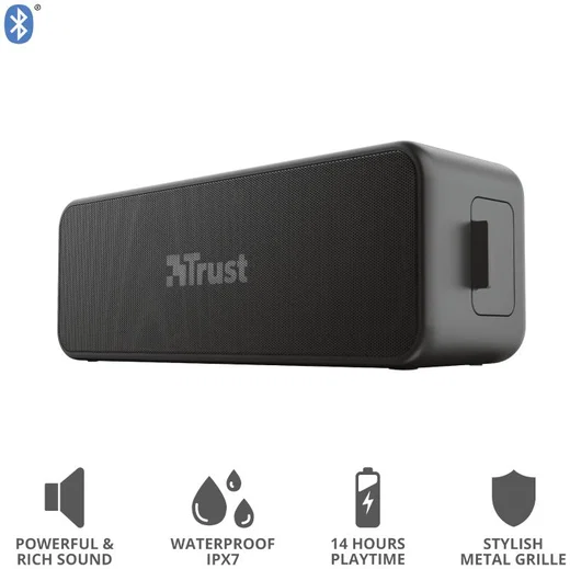 Trust Zowy Max Stylish Bluetooth Wireless Speaker Zwart afbeelding 12