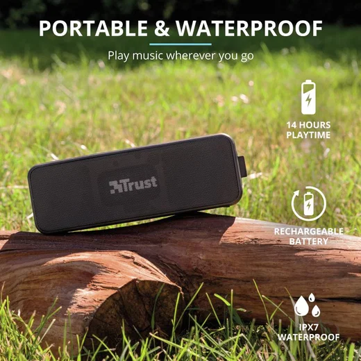 Trust Zowy Max Stylish Bluetooth Wireless Speaker Zwart afbeelding 8