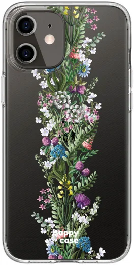 HappyCase iPhone 12 / 12 Pro Hoesje Flexibel TPU Floral Print afbeelding 6