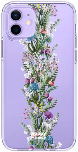 HappyCase iPhone 12 / 12 Pro Hoesje Flexibel TPU Floral Print afbeelding 1