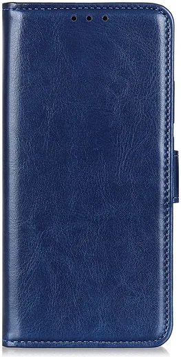 Google Pixel 5 Kunstleer Portemonnee Stand Hoesje Blauw afbeelding 2