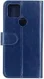 Google Pixel 5 Kunstleer Portemonnee Stand Hoesje Blauw afbeelding 3