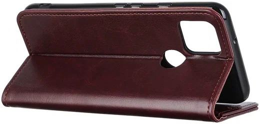 Google Pixel 5 Kunstleer Portemonnee Stand Hoesje Bruin afbeelding 3