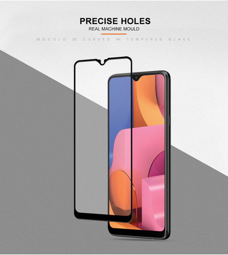 MOCOLO Samsung Galaxy A20s Full Cover Tempered Glass Screen Protector afbeelding 7