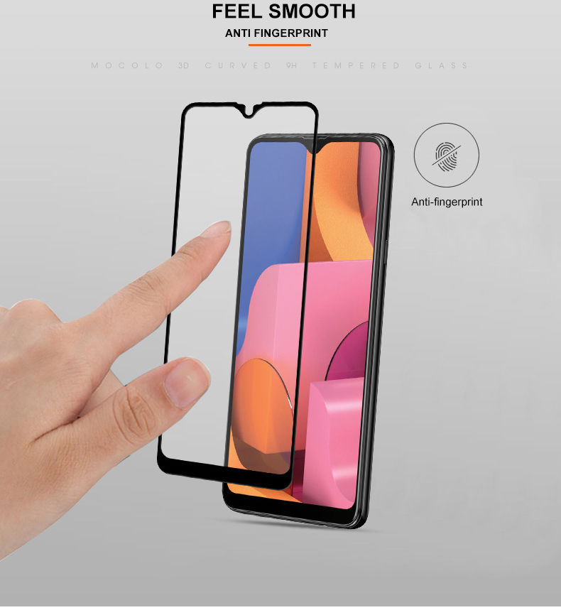 MOCOLO Samsung Galaxy A20s Full Cover Tempered Glass Screen Protector afbeelding 9