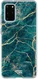 HappyCase Galaxy S20 FE Hoesje Flexibel TPU Aqua Marmer Print afbeelding 1