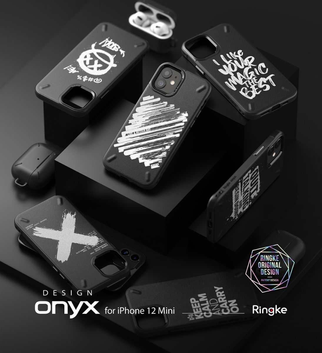 Ringke Onyx Design Apple iPhone 12 Mini Hoesje Flexibel TPU X afbeelding 10