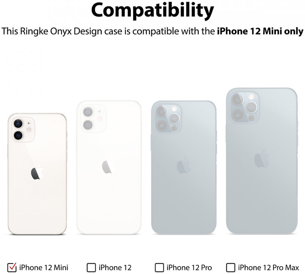 Ringke Onyx Design Apple iPhone 12 Mini Hoesje Flexibel TPU X afbeelding 11
