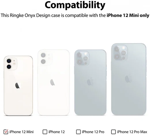 Ringke Onyx Design Apple iPhone 12 Mini Hoesje Flexibel TPU X afbeelding 11