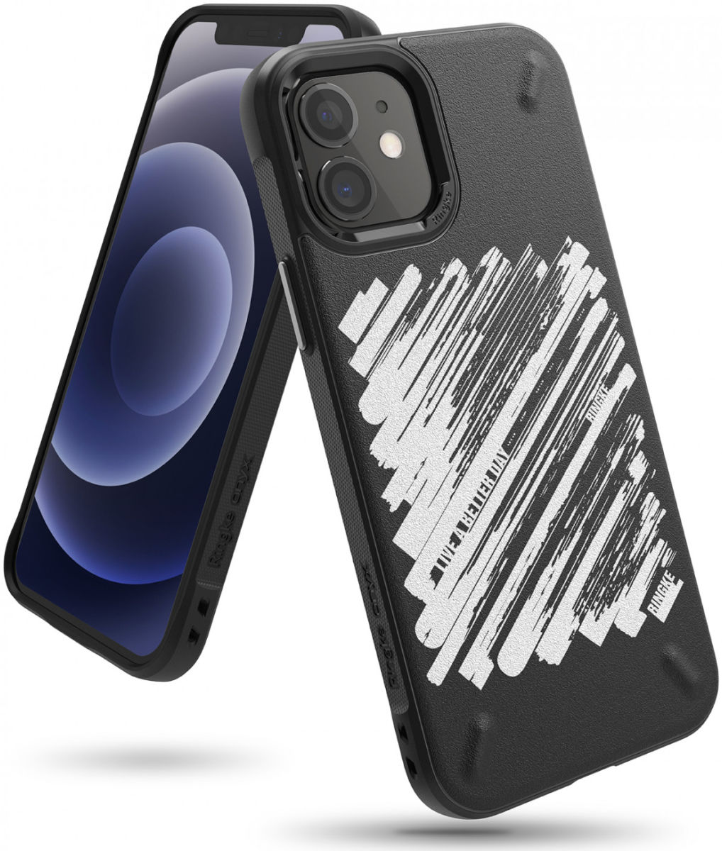 Ringke Onyx Design iPhone 12 / 12 Pro Hoesje Flexibel TPU Paint afbeelding 1