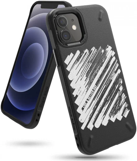 Ringke Onyx Design iPhone 12 / 12 Pro Hoesje Flexibel TPU Paint afbeelding 1