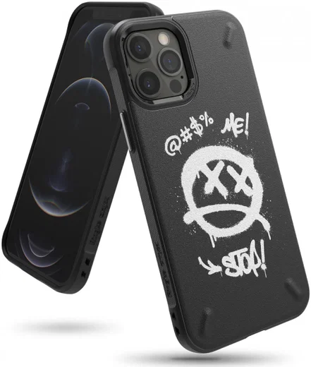 Ringke Onyx Design iPhone 12 / 12 Pro Hoesje Flexibel TPU Graffiti afbeelding 2