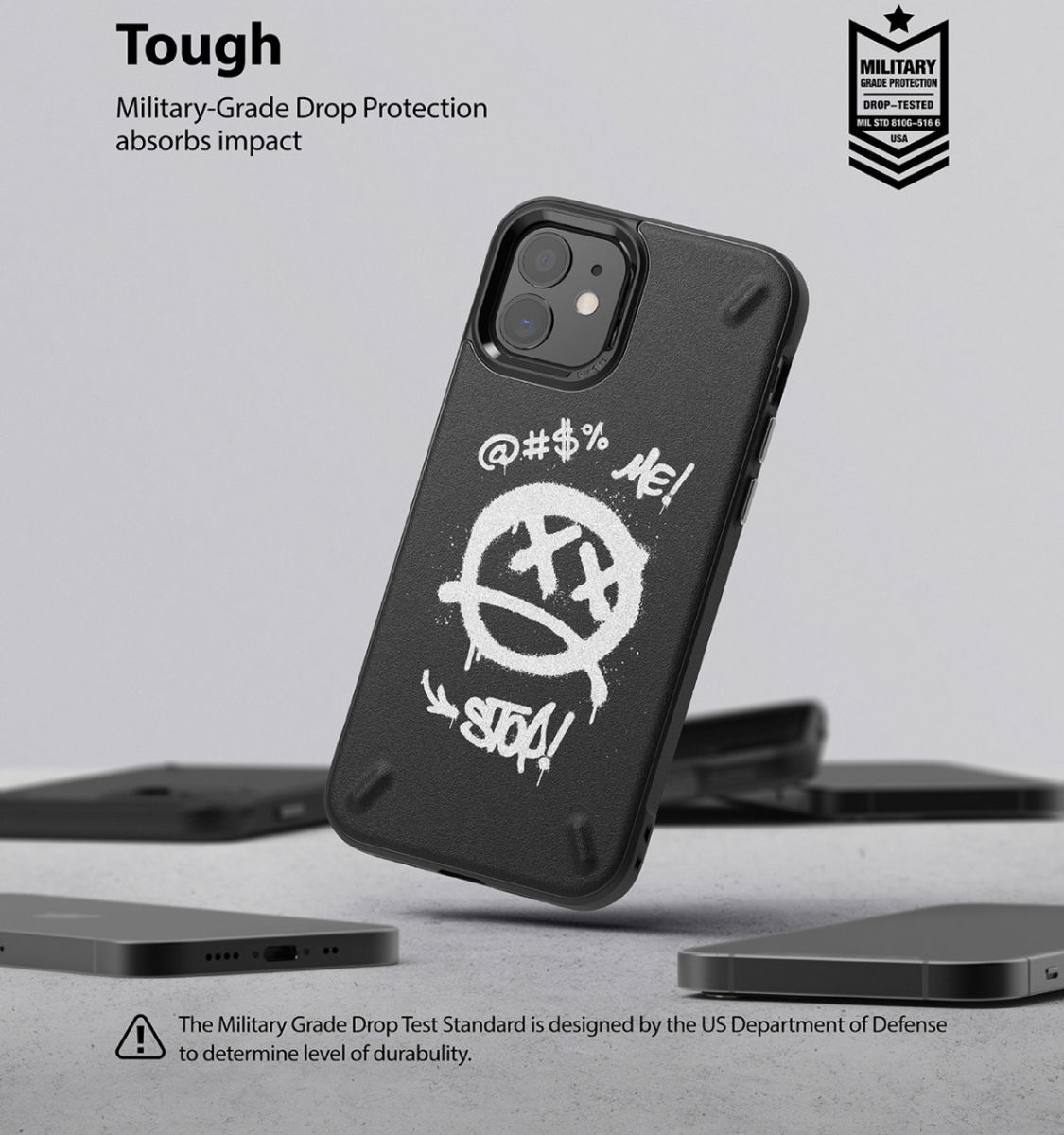 Ringke Onyx Design iPhone 12 / 12 Pro Hoesje Flexibel TPU Graffiti afbeelding 11