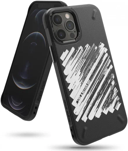 Ringke Onyx Design iPhone 12 Pro Max Hoesje Flexibel TPU Paint afbeelding 1